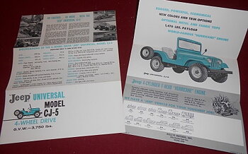 1960 Jeep CJ-5 broschyr
