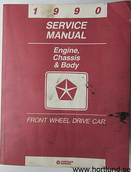 1990 Chrysler Dodge Plymouth Front Wheel Drive Service Manual