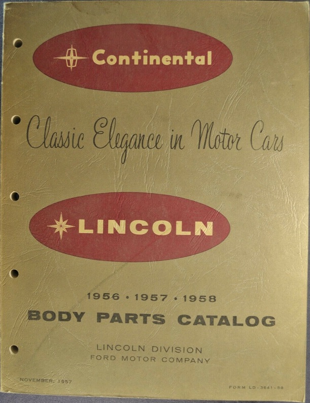www.hortlund.se 19561958 Lincoln and Continental Body Parts Catalog