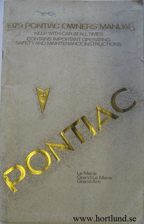 1979 Pontiac Le Mans Owner's Manual