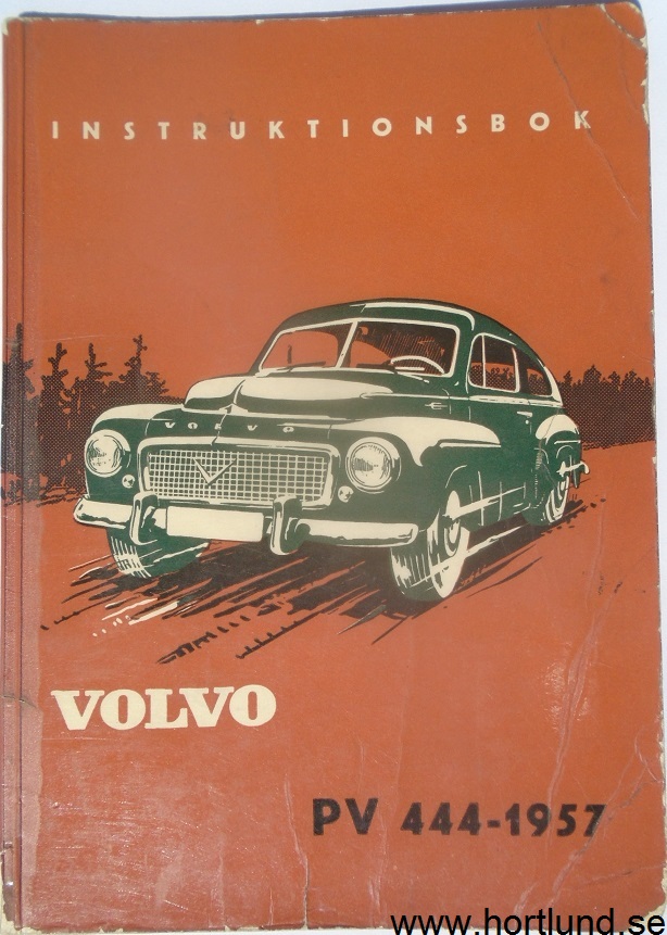 1957-1958 Volvo PV 444 L Instruktionsbok