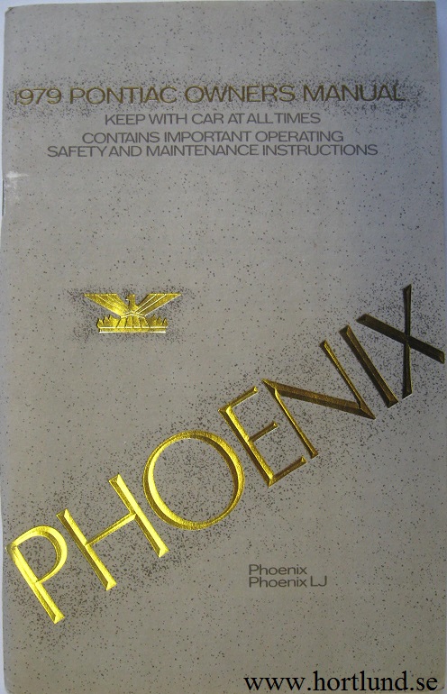 1979 Pontiac Phoenix Owner's Manual