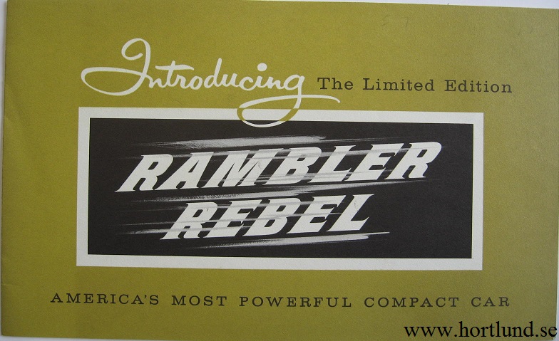 1957 Rambler Rebel broschyr 
