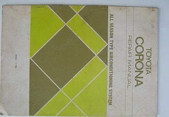 1974 Toyota Corona Air Condition Repair Manual
