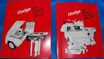 1974 Dodge Chassis och Body Service Manual alla modeller