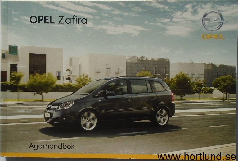 2009 Opel Zafira Handbok