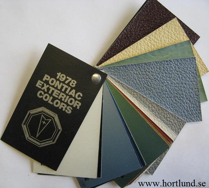 1978 Pontiac Exterior Colors