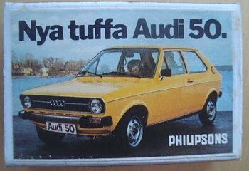 1975 Audi 50 Tändsticksask