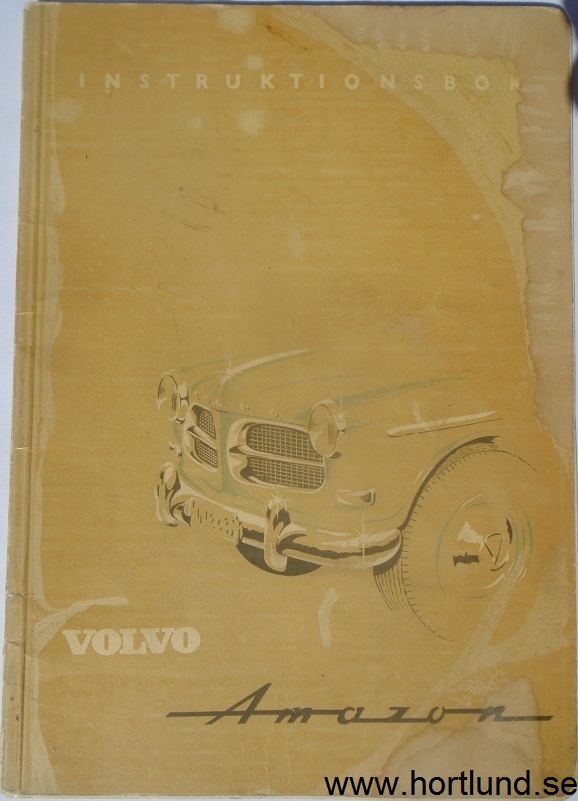1959 Volvo Amazon P 1200 B Instruktionsbok