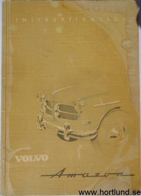 1959 Volvo Amazon P 1200 B Instruktionsbok - 2