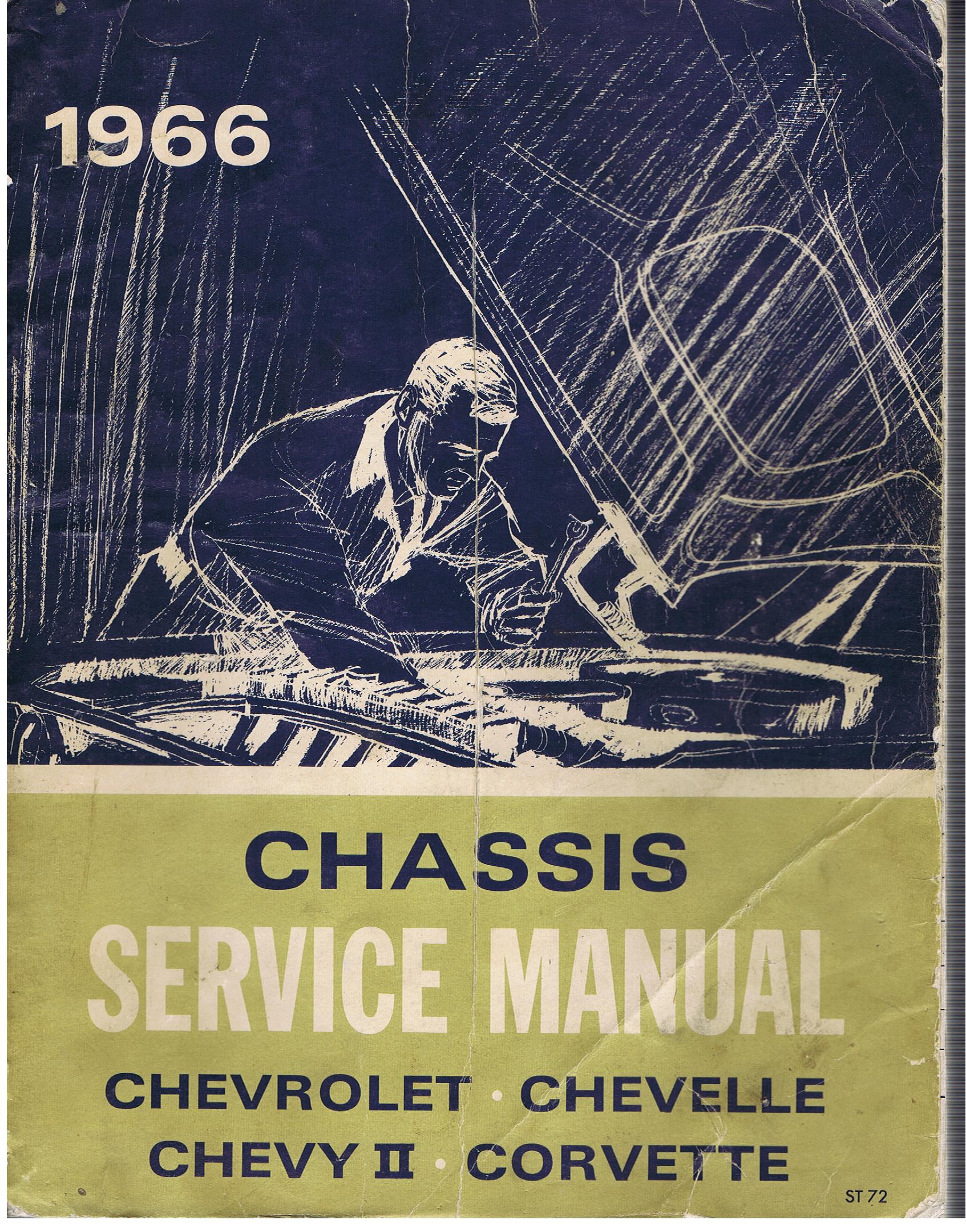 1966 Chevrolet Chassis Service Manual Chevrolet Chevelle Chevy II Corvette original
