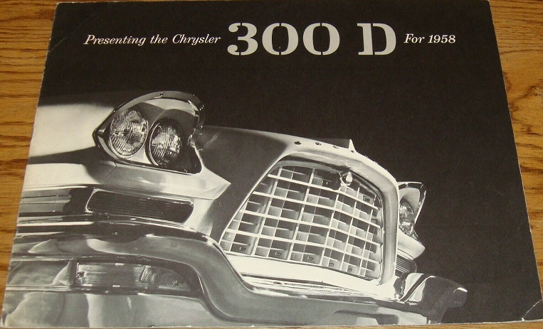 1958 Chrysler 300 D broschyr