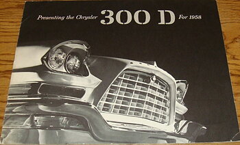 1958 Chrysler 300 D broschyr