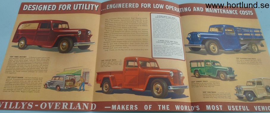 1948 Jeep Trucks broschyr - 2