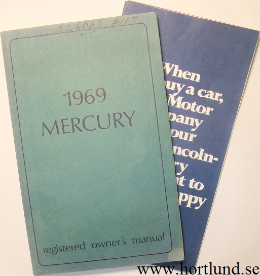 1969 Mercury Full Size Owners Manual