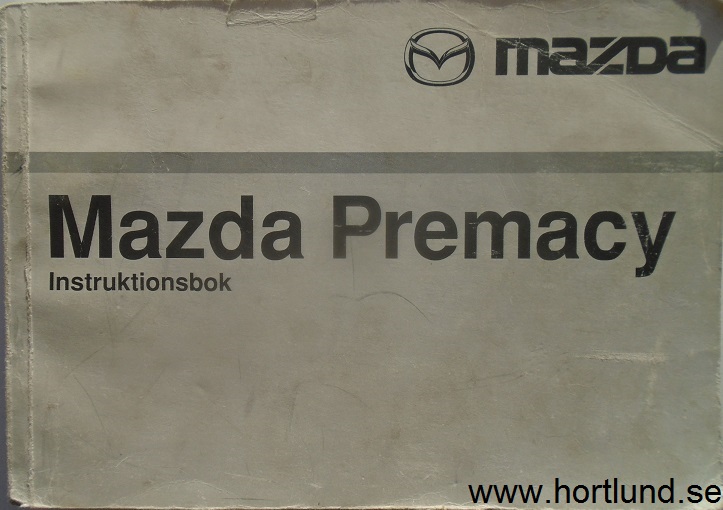 2000 Mazda Premacy Instruktionsbok