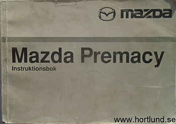 2000 Mazda Premacy Instruktionsbok