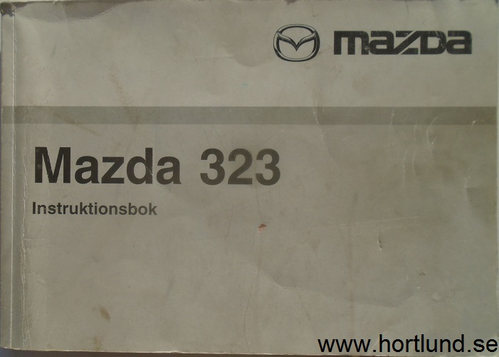 2001 Mazda 323 Instruktionsbok