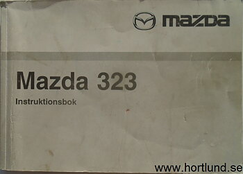 2001 Mazda 323 Instruktionsbok