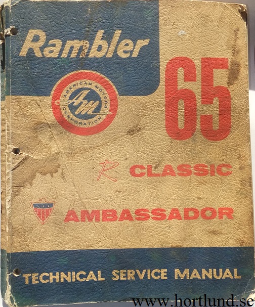 1965 Rambler Classic och Ambassador Technical Service Manual