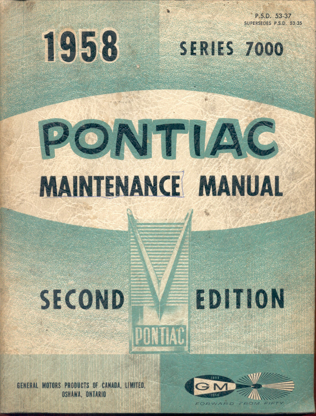 1958 Pontiac Pathfinder Strato-Chief Laurentian and Safari Maintenance Manual