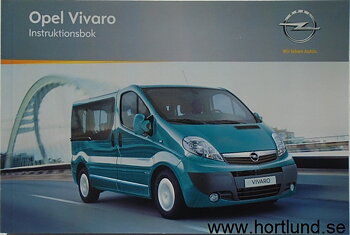 2011 Opel Vivaro Handbok
