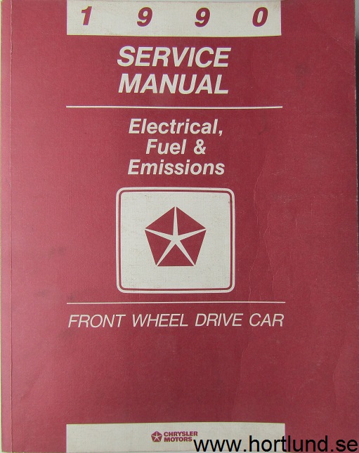 1990 Chrysler Dodge Plymouth Front Wheel Drive Service Manual 2