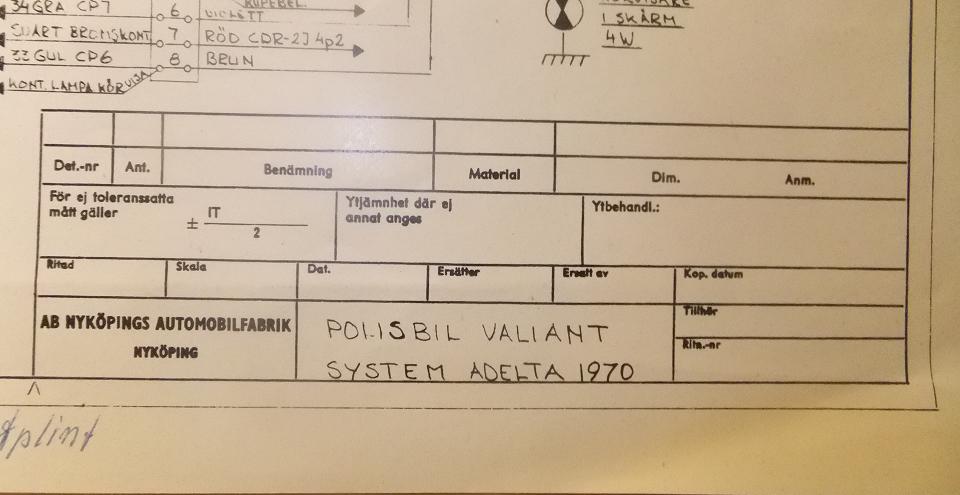 1972 Plymouth Valiant polisbil serviceinformation - 4