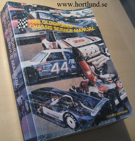 1988 Oldsmobile Cutlass Supreme Chassis Service Manual