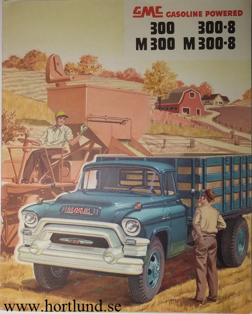 1955 GMC 300 300-8 M300 M300-8 Truck Broschyr