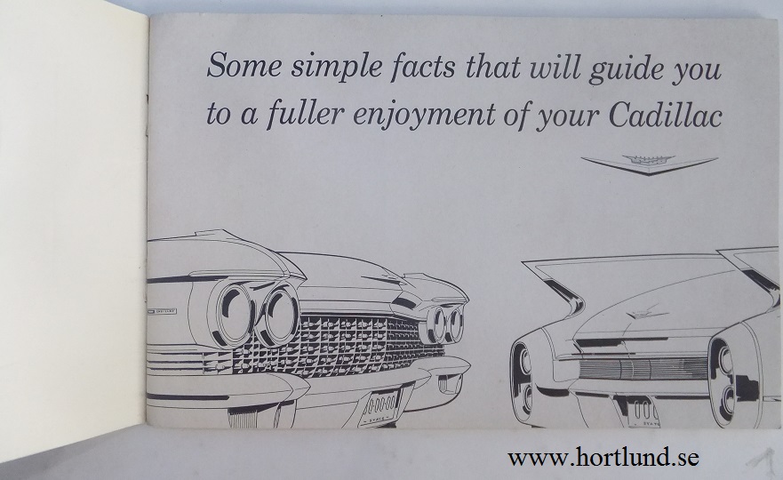 1960 Cadillac Owners Manual - 2