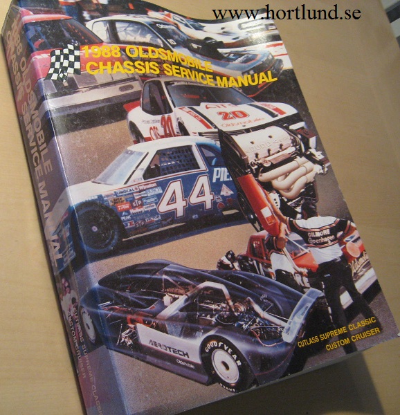 1988 Oldsmobile Cutlass Supreme Classic och Custom Cruiser Chassis Service Manual