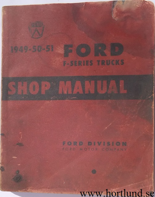 1949-1951 Ford Truck Shop Manual