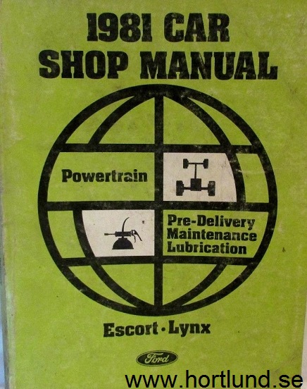 1981 Ford, Mercury Shop Manual Vol E