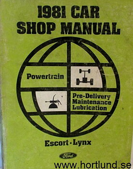 1981 Ford, Mercury Shop Manual Vol E
