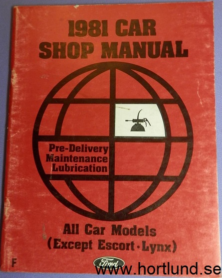 1981 Ford, Mercury, Lincoln Shop Manual Vol F