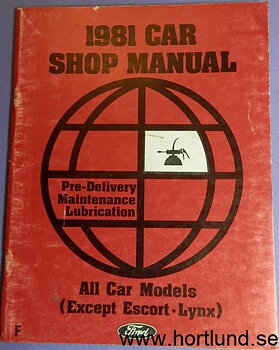 1981 Ford, Mercury, Lincoln Shop Manual Vol F