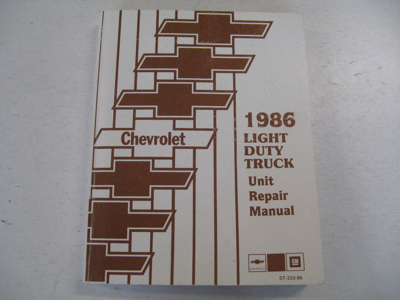 1986 Chevrolet Truck Series Light Duty Truck Unit Repair Manual
