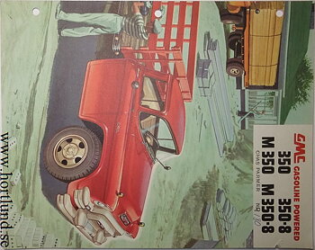 1955 GMC 350 350-8 M350 M350-8 Truck Broschyr