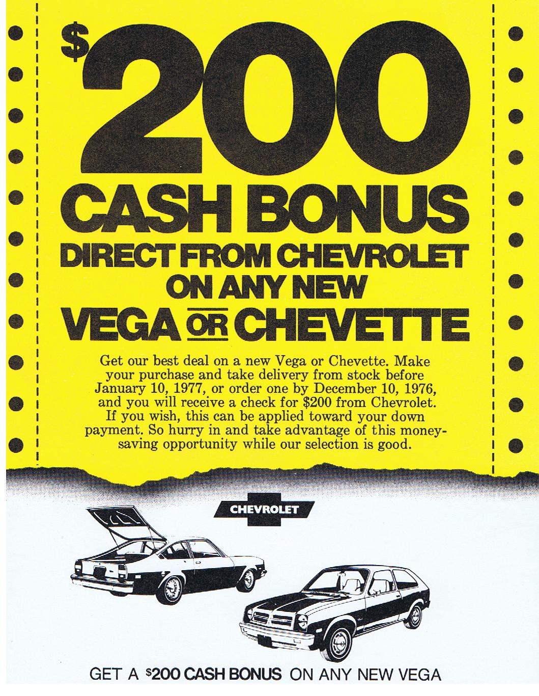 1977 Chevrolet Mailer
