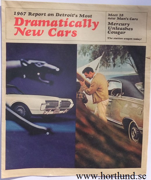 1967 Mercury alla mod broschyr folder