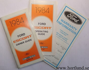 1984 Ford Escort Owner Guide