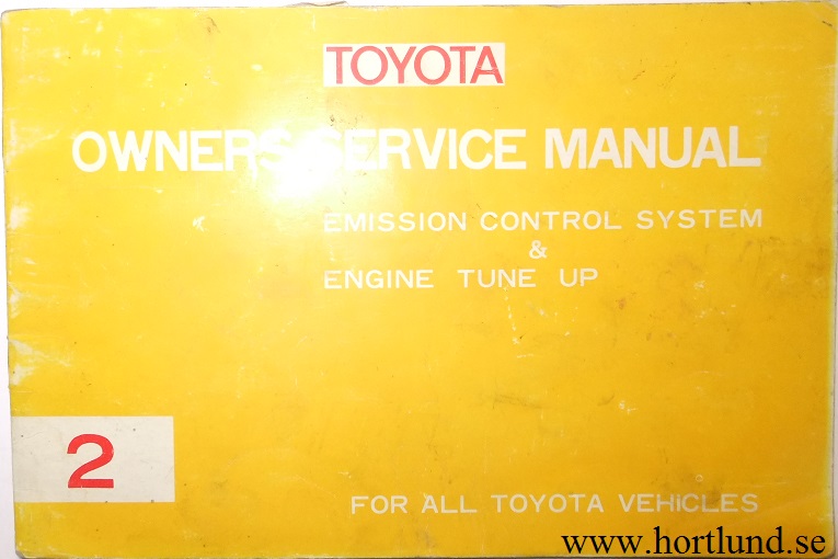 1973 Toyota Owners Service Manual alla modeller