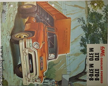 1955 GMC 370 370-8 M370 M370-8 Truck Broschyr
