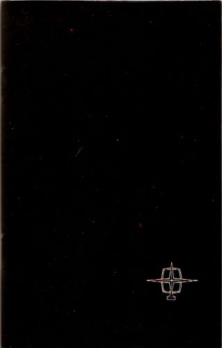 1956 Lincoln Continental Mark II Owners Manual