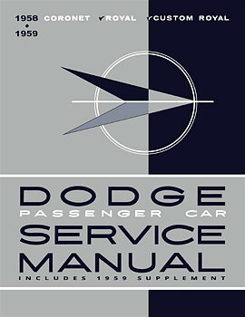 1958-1959 Dodge Service Manual