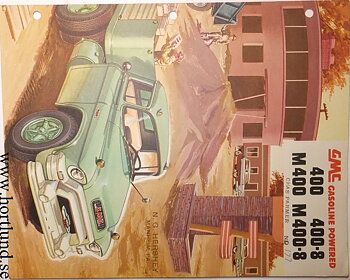 1955 GMC 400 400-8 M400 M400-8 Truck Broschyr