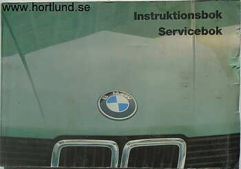 1985 BMW Instruktionsbok