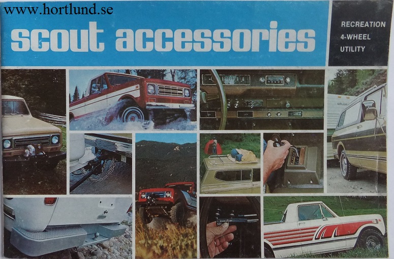 1979 International Scout Accessories broschyr