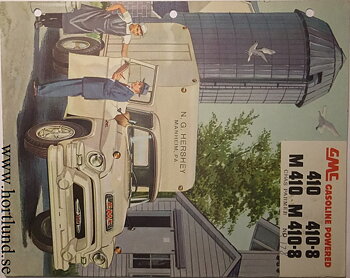 1955 GMC 410 410-8 M410 M410-8 Truck Broschyr